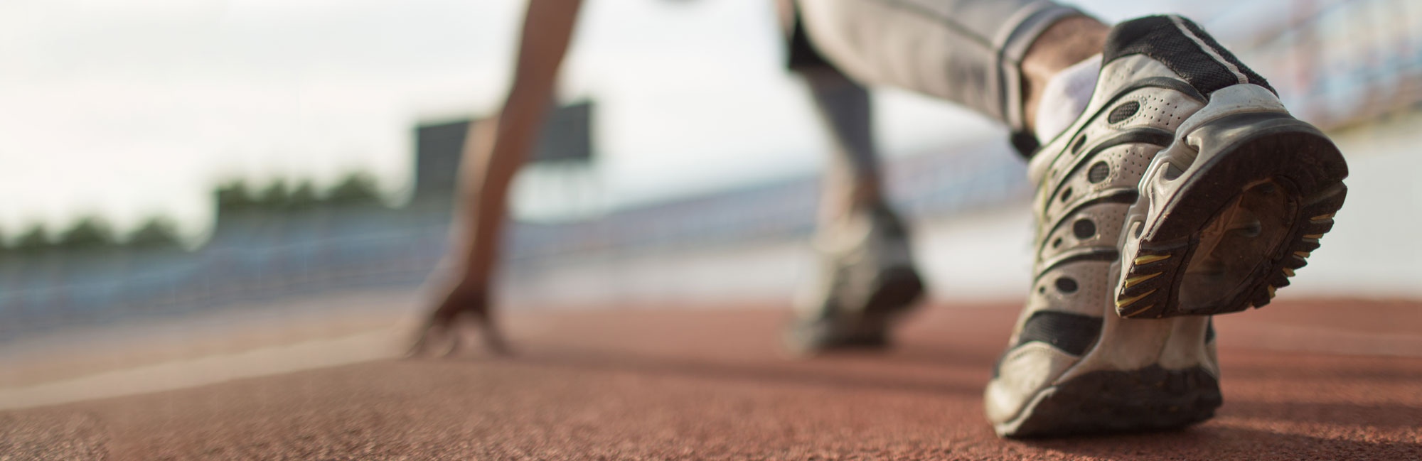 Close-up of a runner